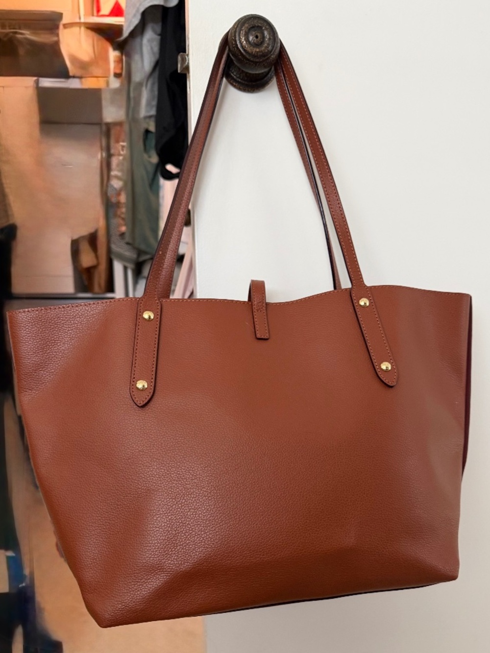 COACH PB MARKET TOTE-SADDLE - Picture 2 of 15